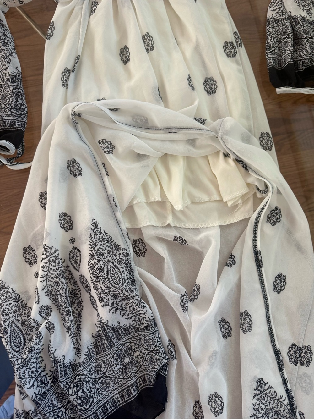 NWT Mahina Hawaii Boutique Boho Double-Lined Summer Maxi Sz M - Picture 12 of 15